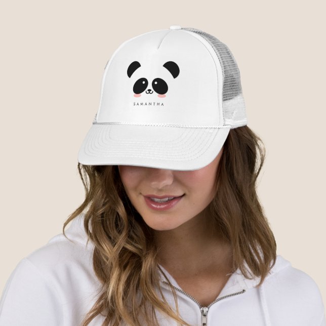 Boné Panda Kawaii| Adicione Seu Nome (In Situ)