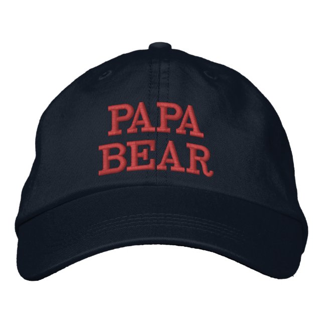 Boné Papa Bear Hat | Presente do dia do pai (Frente)
