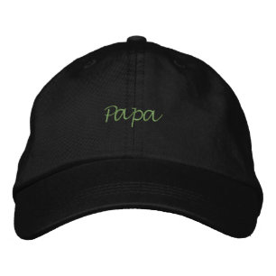 Boné Papa Nome Impresso Bonito Pai Gorro Preto
