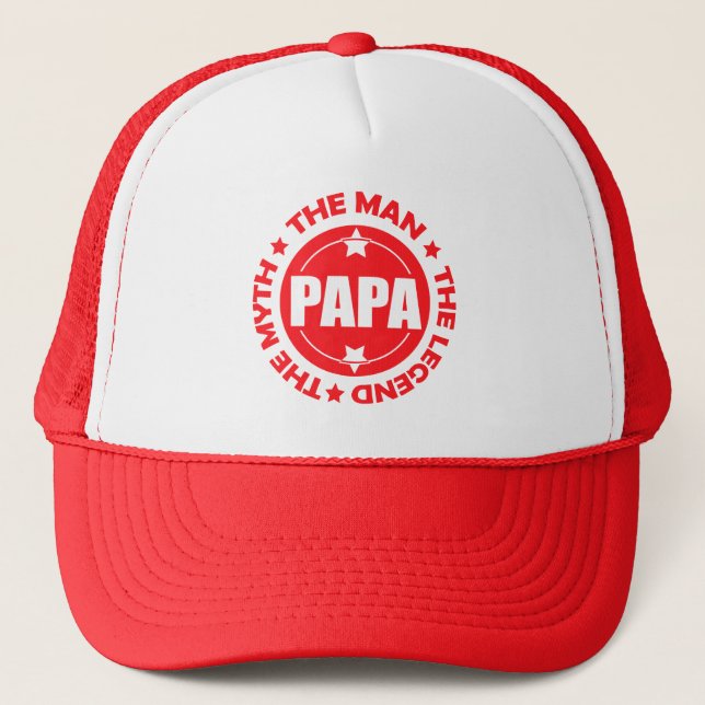 Boné Papá. O Homem. O Mito. A Lenda. (Frente)