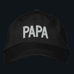 Boné Papa Simple Trendy Modern Typografia Personalizada<br><div class="desc">Papa Simple Trendy Modern Typografia Personalizada Bordered Baseball apresenta o simples texto bordado "Papa". Perfeito como presente para o papai para Dia de os pais,  Natal,  aniversário e muito mais. Criado pelo Evco Studio www.zazzle.com/store/evcostudio</div>