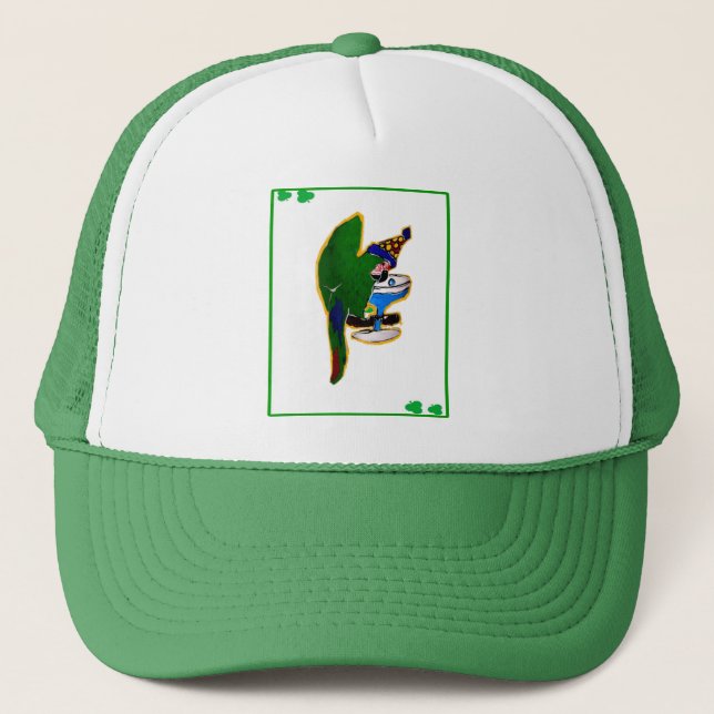 Boné Papagaio do Dia de São Patrício (Frente)