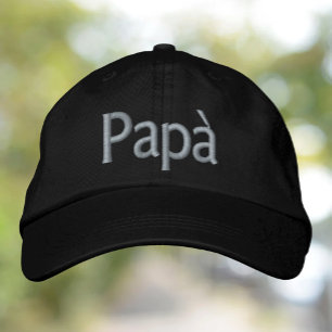 Boné Papai Gorro bordado Papà Italiano