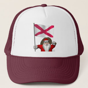 Boné Papai Noel Com Alferes Da Irlanda Do Norte