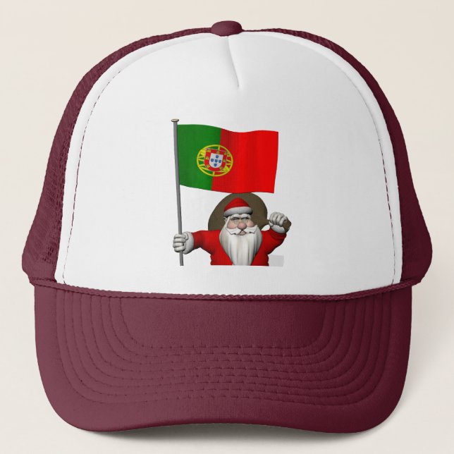 Boné Papai Noel com Alferes de Portugal (Frente)