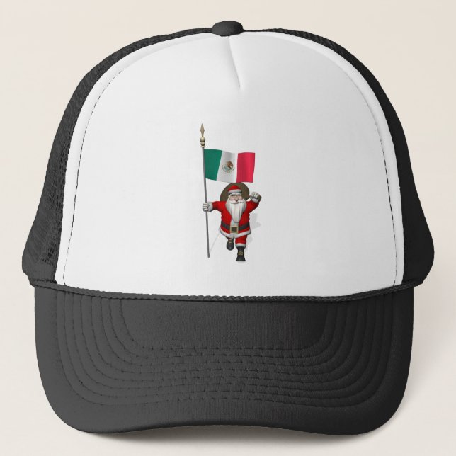 Boné Papai Noel Com Alferes Do México (Frente)