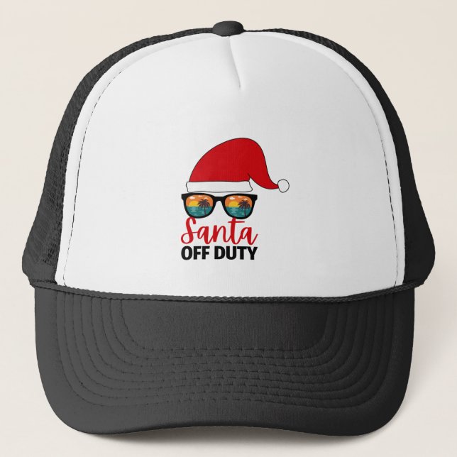 Boné Papai Noel de Folga Natal em Julho (Frente)