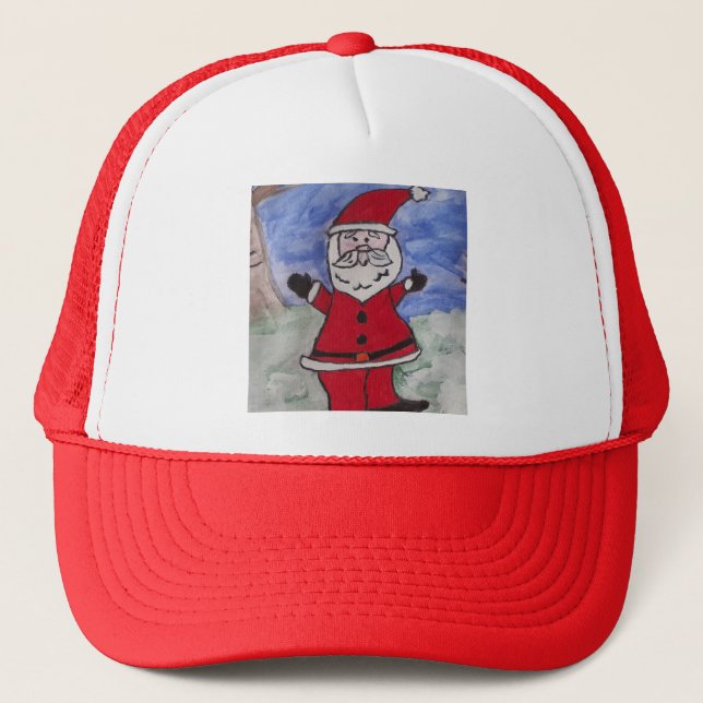 Boné Papai Noel Feliz (Frente)