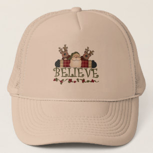 Boné Papais noeis acreditam em T-shirts e presentes