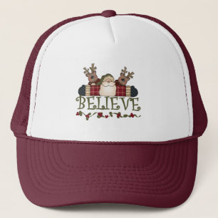 Boné Papais noeis acreditam em T-shirts e presentes