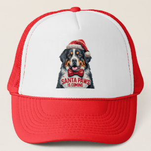 Boné Papais noeis De Pata Estão Vindo O Natal Do Cão Be