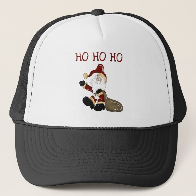 Boné Papais noeis HO HO Camisetas e presentes (Frente)