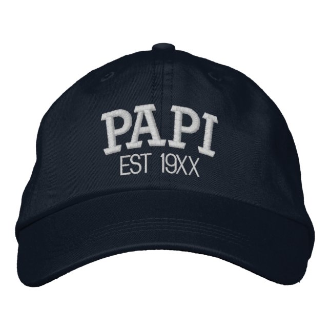 Boné Papi Personalized Father's Day Gift Custom Text (Frente)