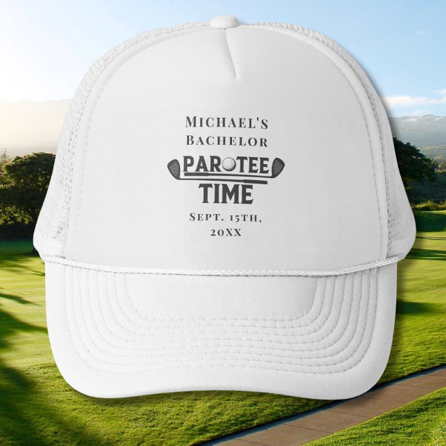 Boné Par Tee Time Hat | Fim de semana de golfe Solteiro (Criador carregado)