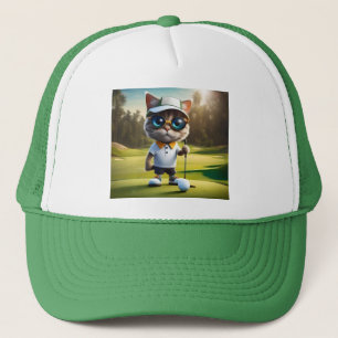 Boné "Par-tee Time: The Legal Cat's Golf Swing!"