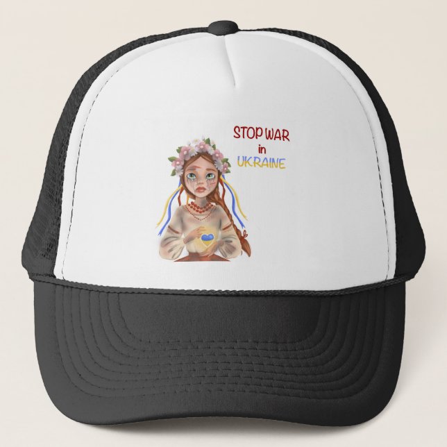 Boné para a guerra na Ucrânia Girl (Frente)
