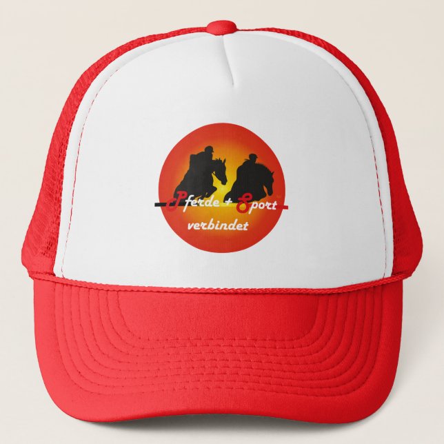 Boné Para cavalos e desporto de cavalo amante Cap (Frente)