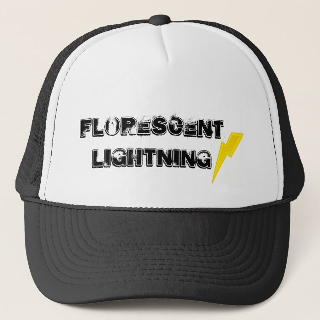 Boné Parafuso de relâmpago, relâmpago fluorescente (Frente)