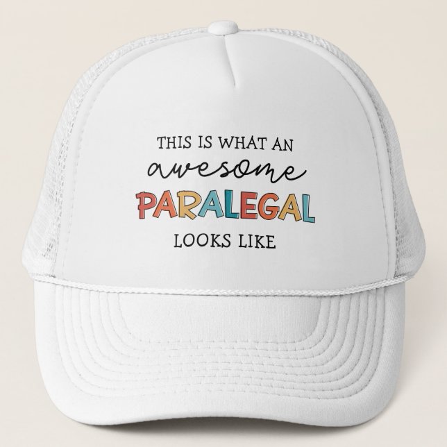 Boné Paralegal Awesome Legal Assistant Funny (Frente)