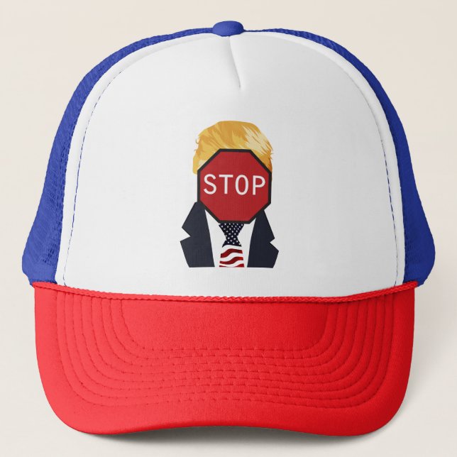 Boné Parar Trump Trucker Hat (Frente)