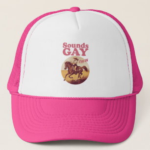 Boné Parece Gay Estou no Orgulho Ocidental Lésbico Prog