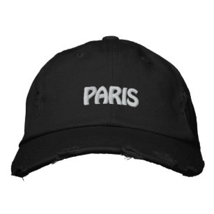 Boné Paris bordou o chapéu de beisebol