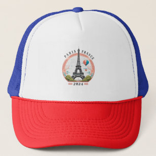 Boné Paris França 2024 Trucker Hats, Paris França 2024