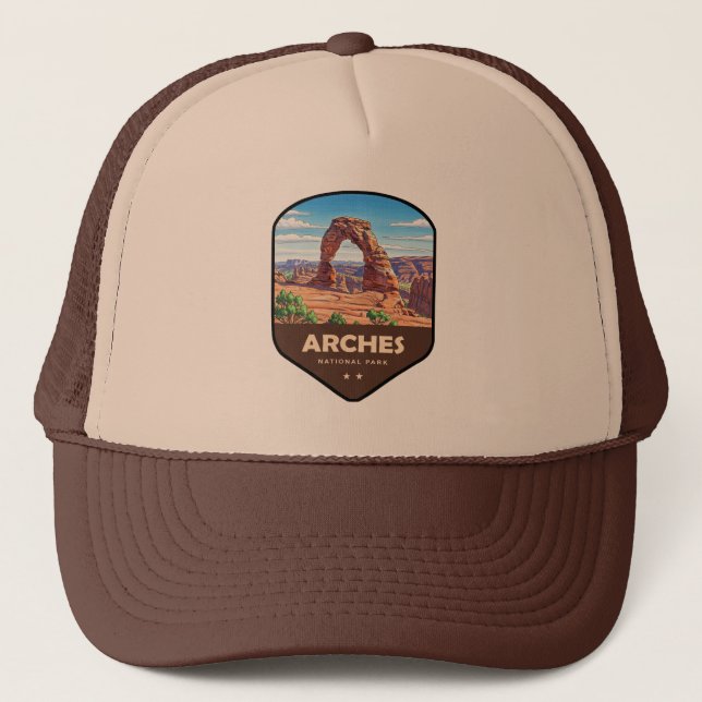 Boné Parque Nacional Arches Utah Escudo (Frente)