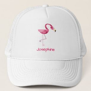 Boné Pássaro cor-de-rosa personalizado do flamingo