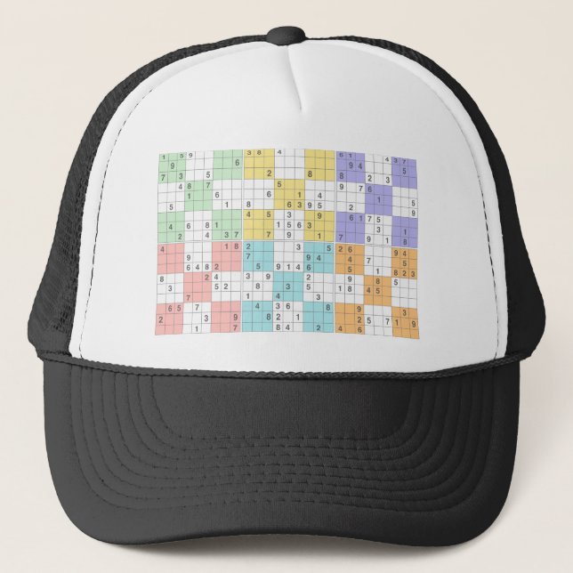 Boné pastel sudoku (Frente)