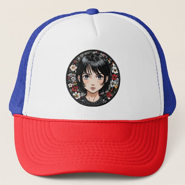 Boné patch de anime girl (Frente)