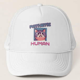 Boné Patético Humano - Design de Gato Engraçado
