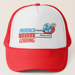 Boné Patience Carregando Engraçado Caracol Personalizad