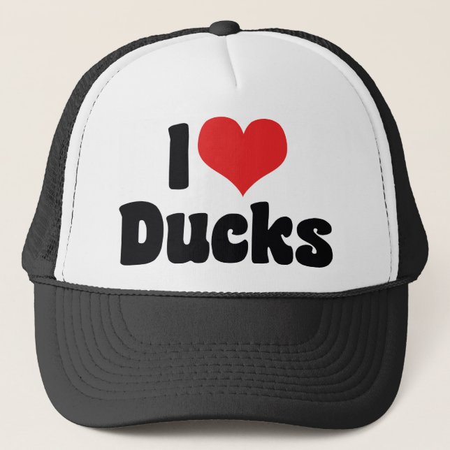 Boné Patos de Coração que Eu Amo (Frente)