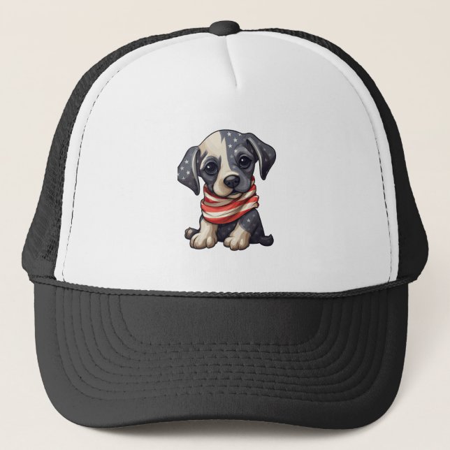 Boné Patriotic Puppy - Style 11 (Frente)