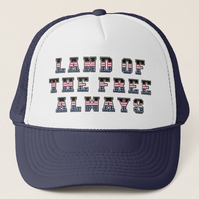 Boné Patriotic USA Hat Freedom Land of the Free (Frente)