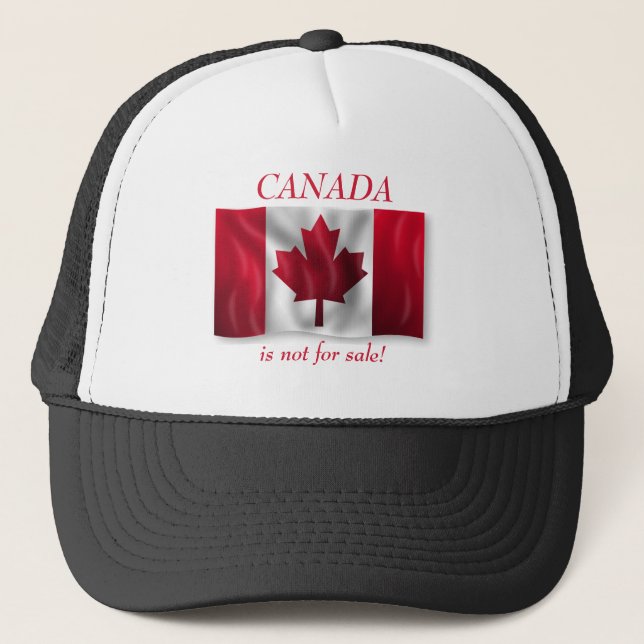 Boné Patriótica Canadian Flag não é para venda! (Frente)