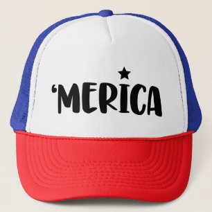 Boné Patriótico MERICA Orgulho das Cores de Sinalizad