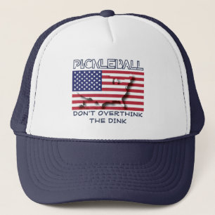 Boné Patriótico NÃO PENSE MUITO NO DINK Pickleball