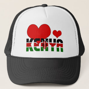 Boné Patriótico Vermelho Verde Negro Vermelho do Quênia