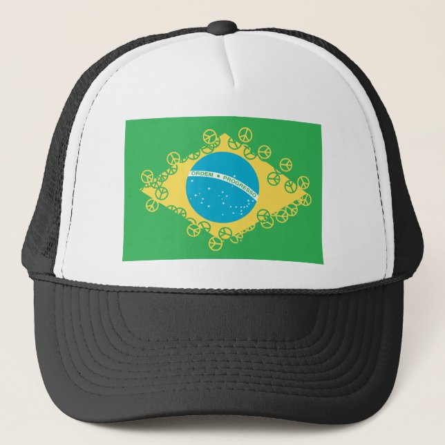 Boné paz da bandeira de Brasil (Frente)