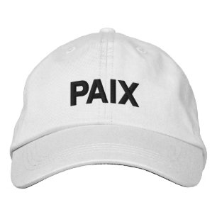 Boné Paz de Paix nos modernos costumes brancos francese
