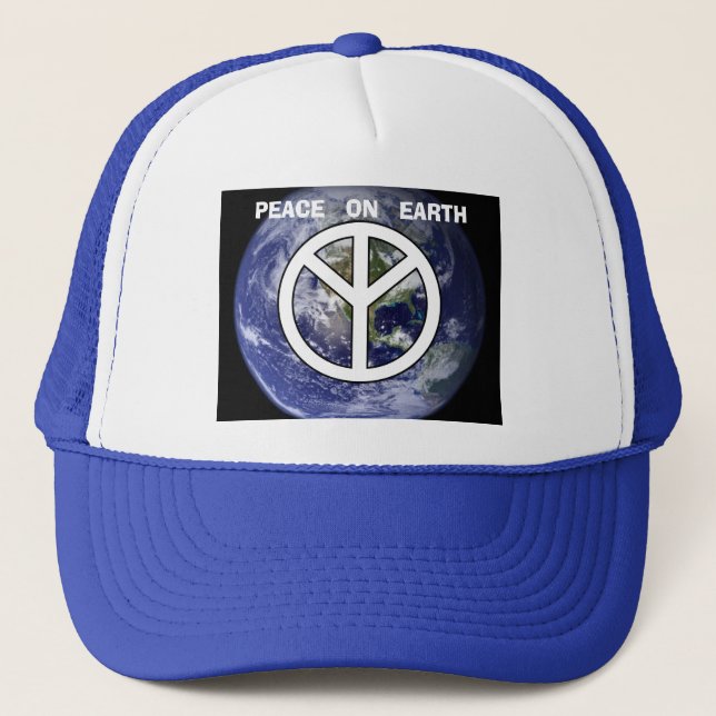 Boné Paz no Earth Trucker Hat (Frente)