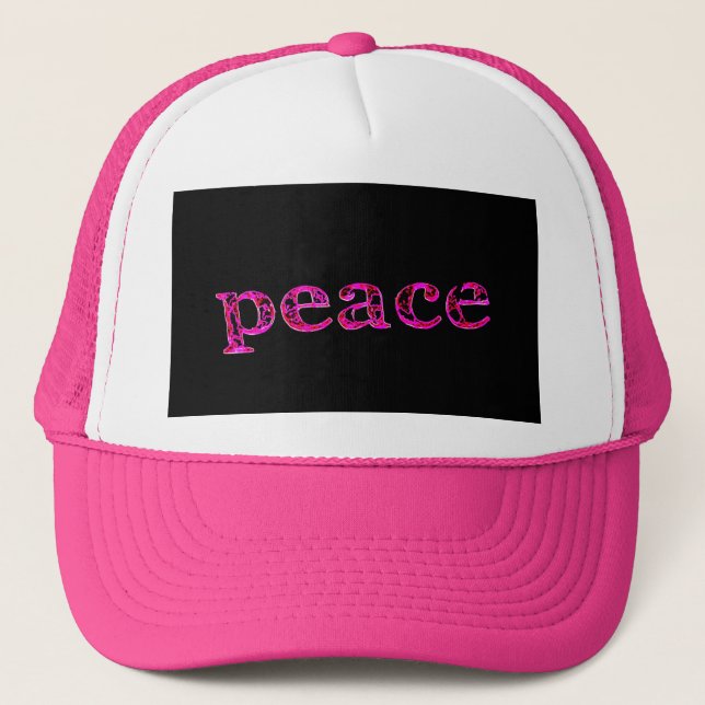Boné paz rosa (Frente)