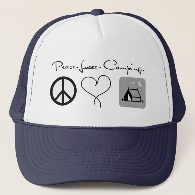 Boné Peace Love Camping Hat (Frente)