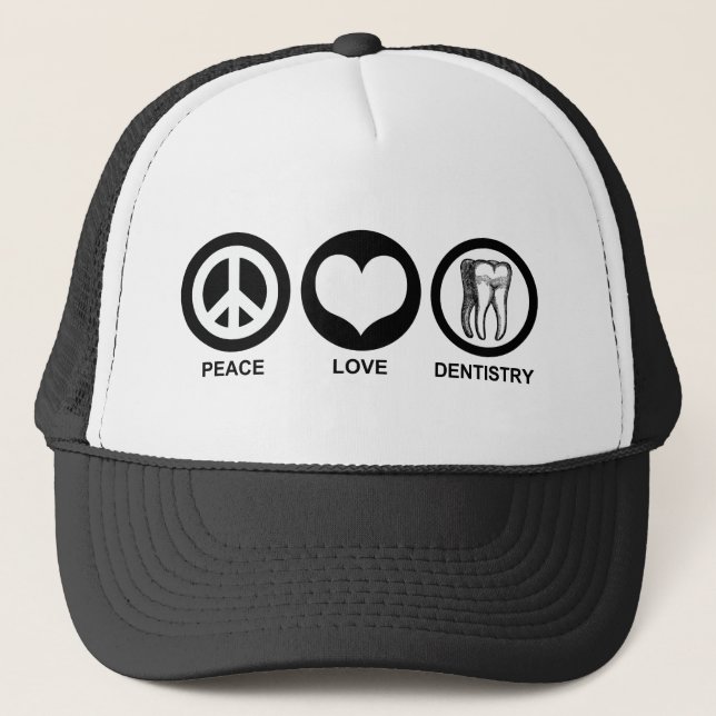 Boné Peace Love Dentitomy Hat (Frente)