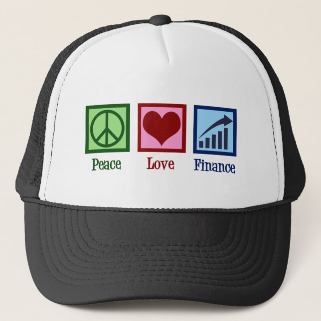 Boné Peace Love Finance (Frente)