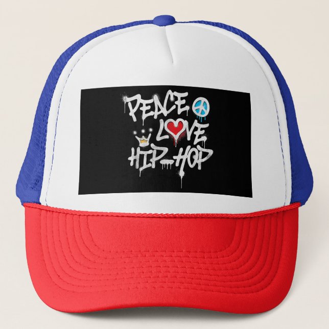 Boné Peace Love Hip Hop Dancing (Frente)