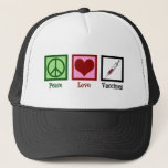 Boné Peace Love Vaccines<br><div class="desc">Peace Love Vaccines Pro Vaccination gift for a pediatrician who promotes herd immunity with vaccinations.</div>
