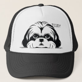 Boné Peeking Shih Tzu Dog. Personalizar